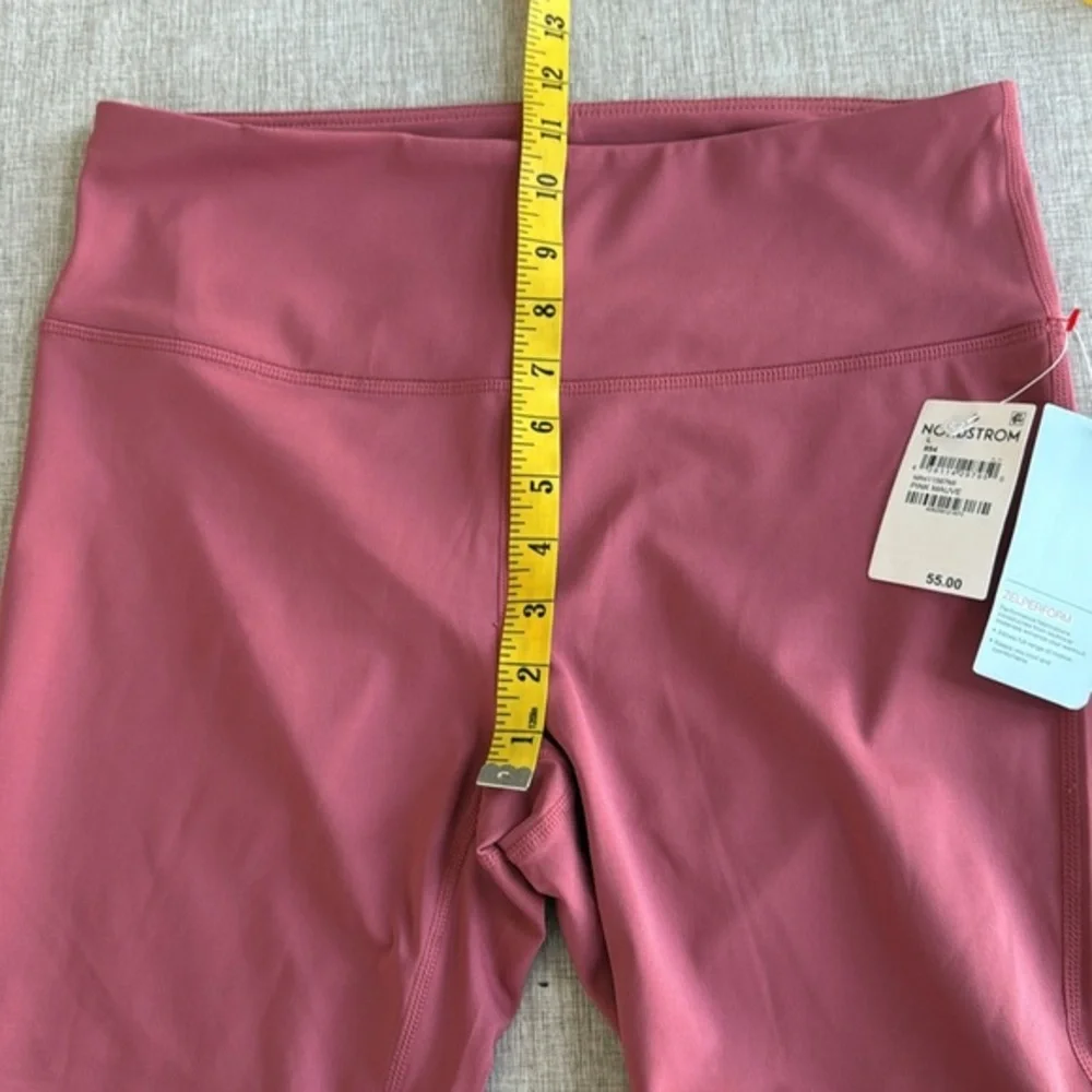 ZELLA Lite Crop Yoga Leggings athletic Pink Mauve Gym Size Large‎ - Picture 8 of 9